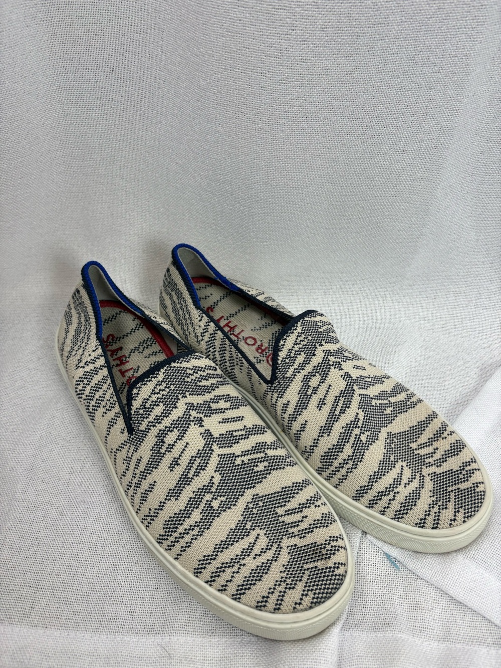 Rothy’s Maritime Tiger Sneakers - size 8 Good Condition